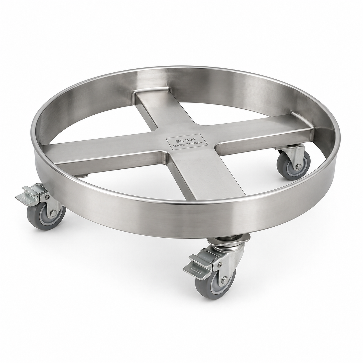 SS Round Base Trolley