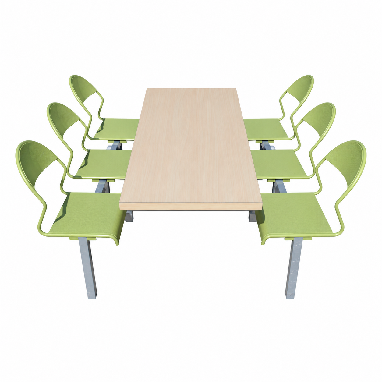 Wooden Top Canteen Table
